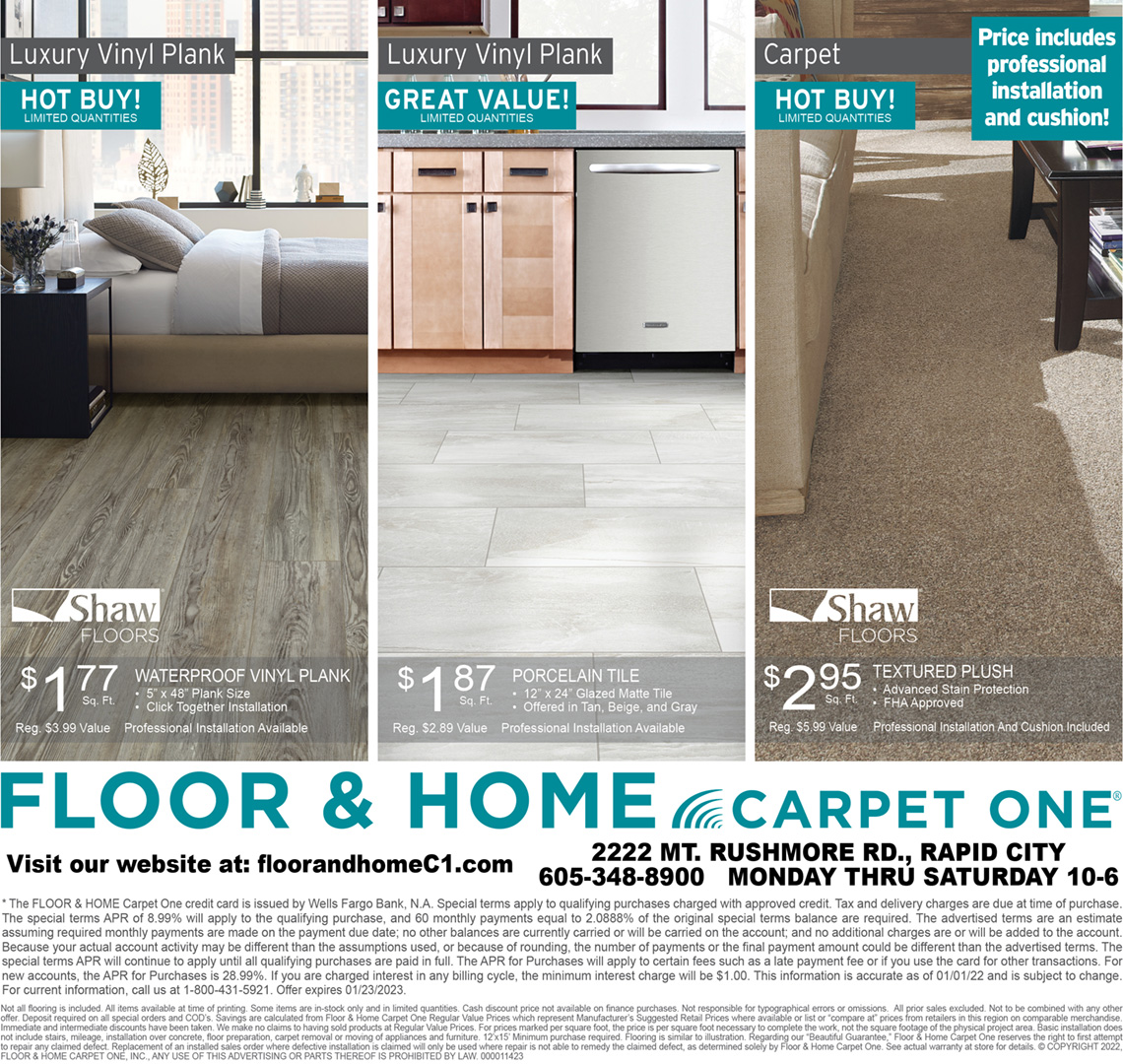 Current Promotion Carpet One Floor & Home Rapid City